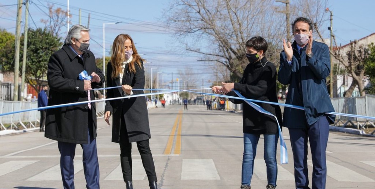 El presidente Fernández inauguró en simultáneo 100 obras y cuatro pertenecen a Santa Fe