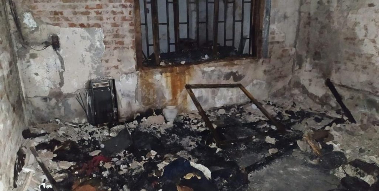 Trágico incendio en barrio Sargento Cabral