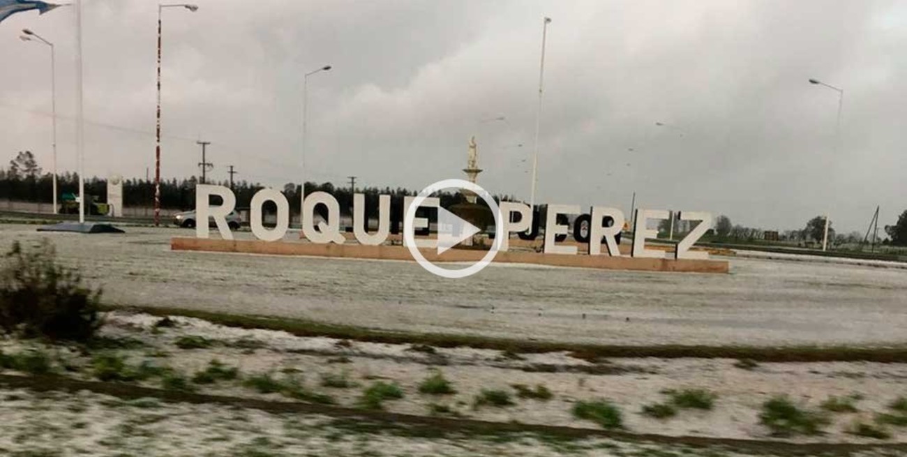 Impactantes imágenes de la tormenta con granizo en la provincia de Buenos Aires