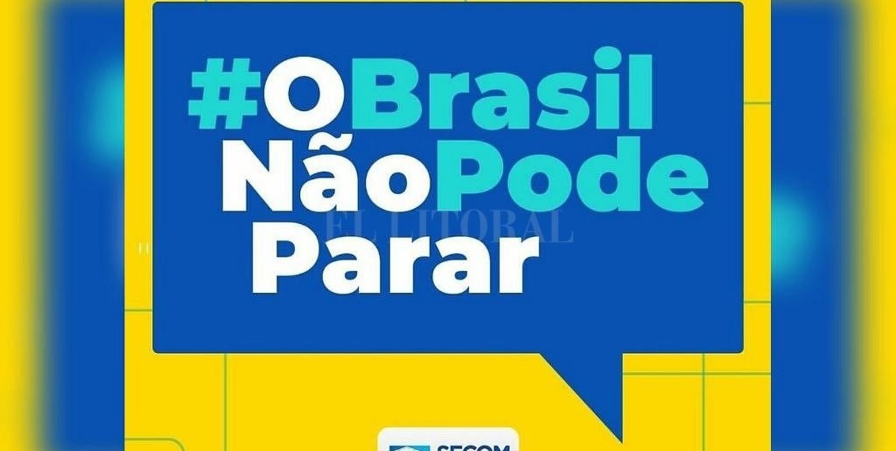 Gobierno de Bolsonaro lanza campaña "Brasil no puede parar" pidiendo sabotear la cuarentena