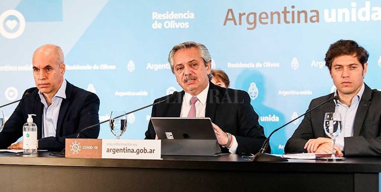Suspenden reunión de Fernández con Kicillof y Larreta tras el "positivo" del presidente