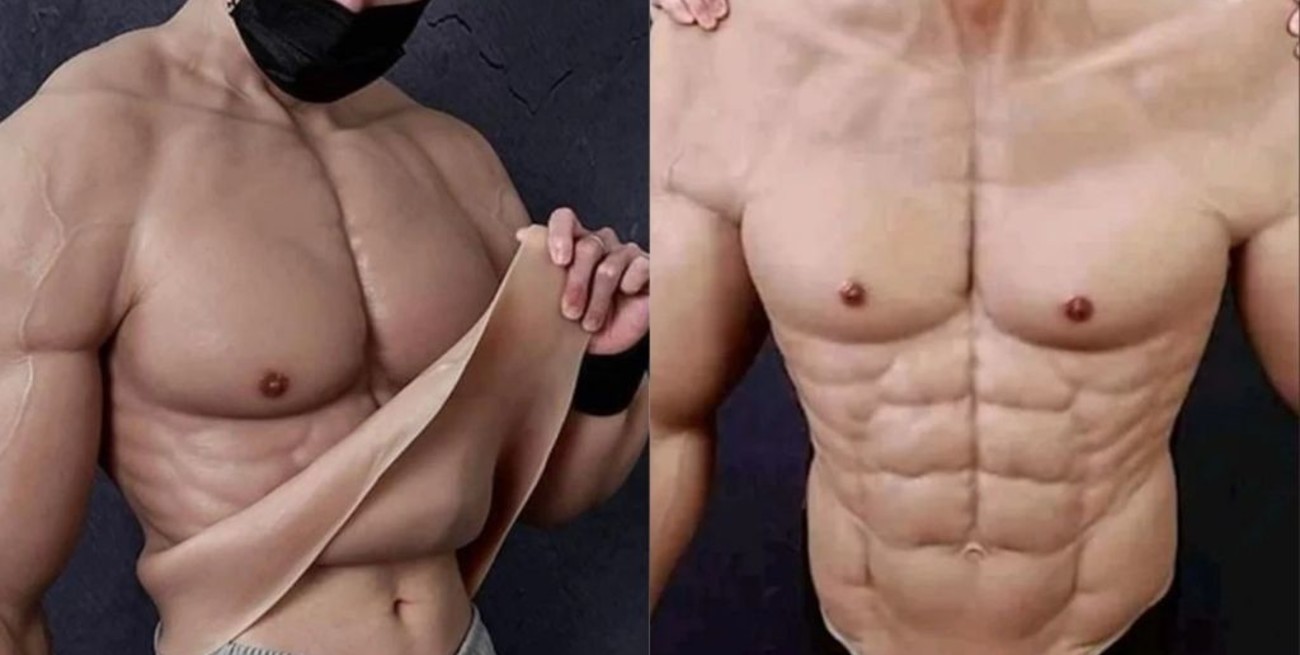 Crean trajes hiperrealistas que hacen parecer musculosos a los hombres