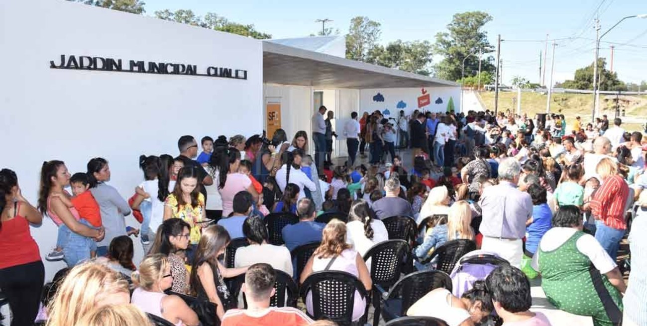 Educación inicial: se inauguró el Jardín Municipal de Chalet