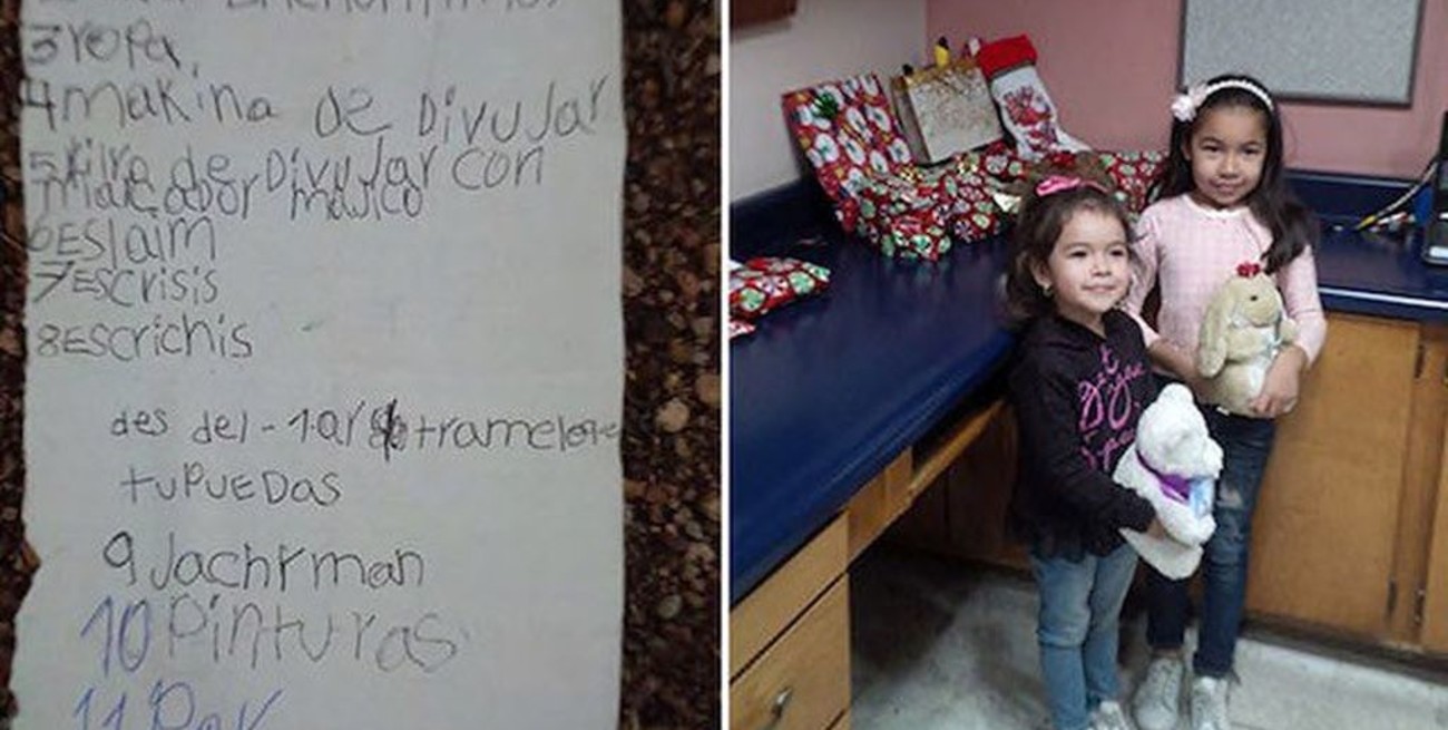 Una niña envió una carta a Papá Noel en globo, fue encontrada por una pareja y la hicieron realidad