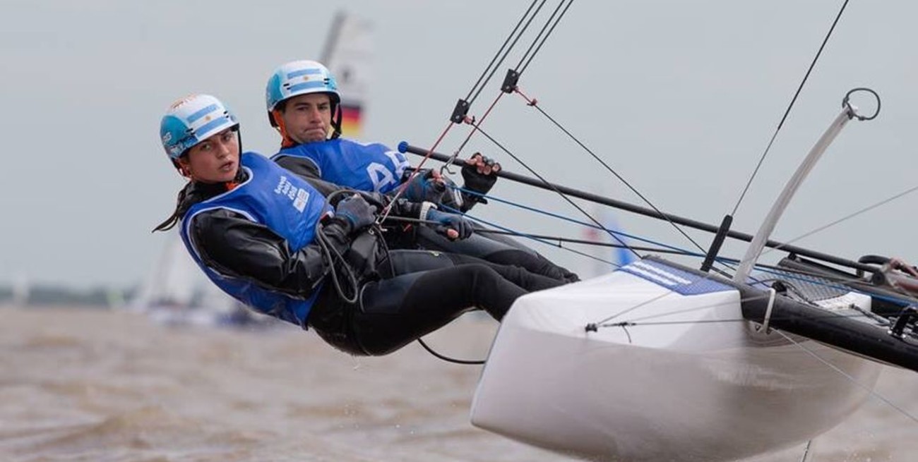 Vela: Cittadini y Romairone lograron la tercera medalla de oro para la Argentina en Nacra 15