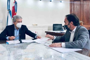 Gobierno de Santa Fe Walter Agosto, ministro de Economía, y Gabriel Frontons, director del IPEC.