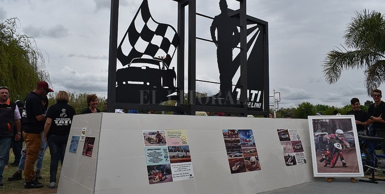 Se inauguró el monumento a "Tati" Angelini en Carreras