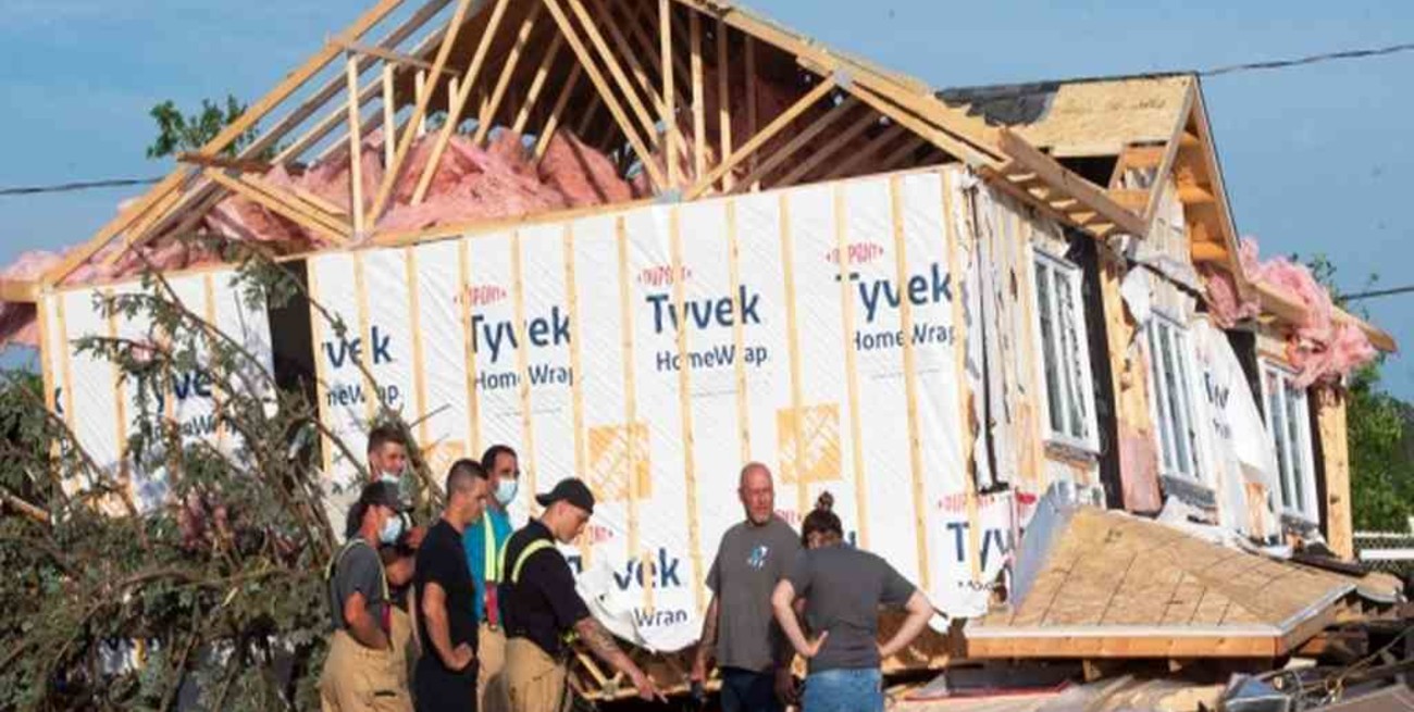 Un tornado dejó un muerto y varios heridos en Canadá