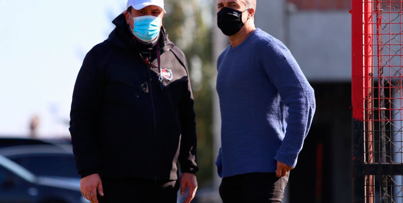 Batistuta estuvo presente en el entrenamiento de Newell´s