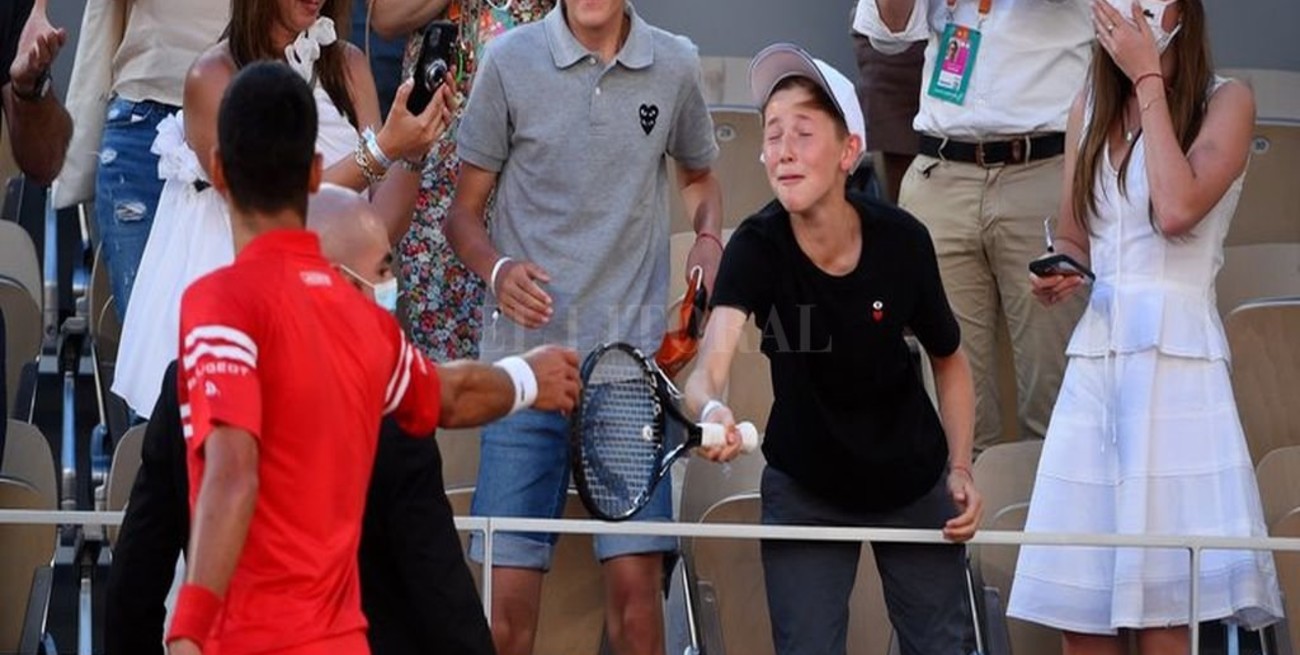 El "entrenador" que tuvo Djokovic en las tribunas, tuvo su recompensa