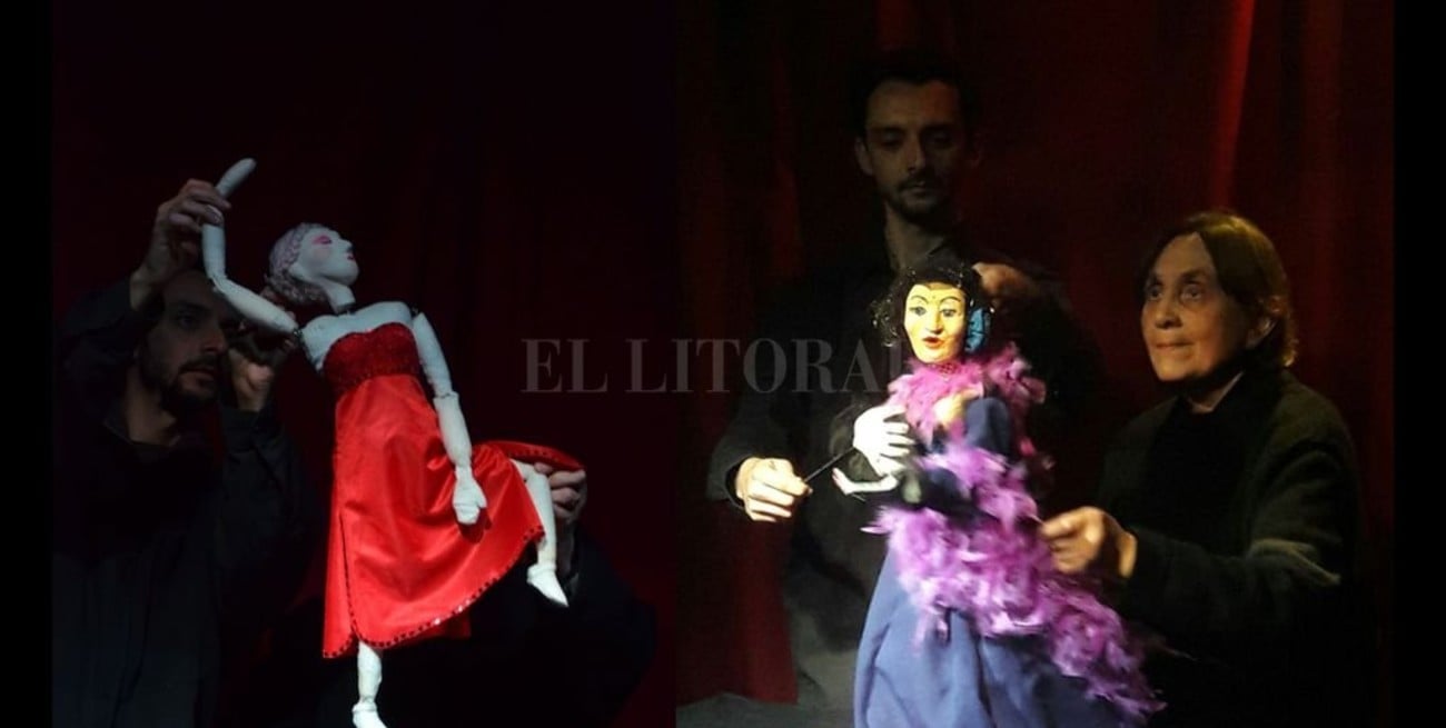 Los títeres esperan dormidos