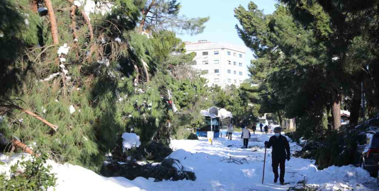 Madrid calcula cientos de millones de euros en daños tras el temporal Filomena