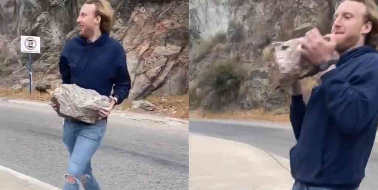 Detuvieron a un joven por arrojar una piedra al embudo del Dique San Roque