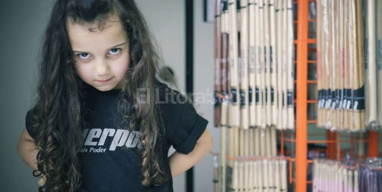 Conocé a "Duda", la mini "batera" 