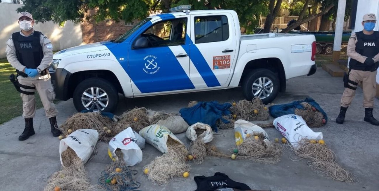 Prefectura detuvo a tres hombres que habían incumplido la cuarentena obligatoria para pescar