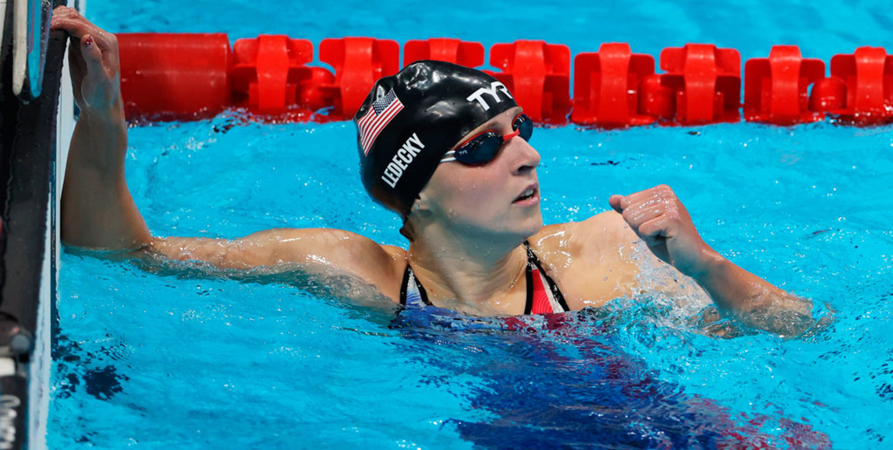 La estadounidense Katie Ledecky obtuvo su segunda medalla de oro