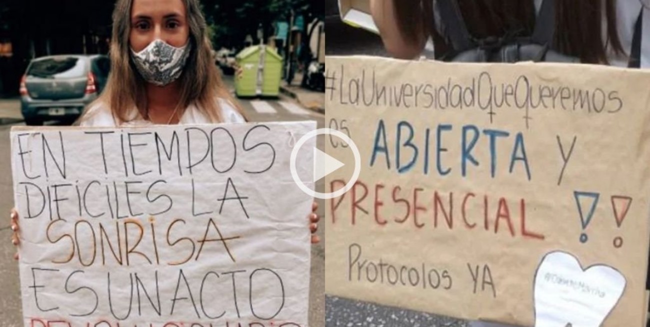 Estudiantes de Odontología de la UNR reclaman clases presenciales para poder terminar la carrera