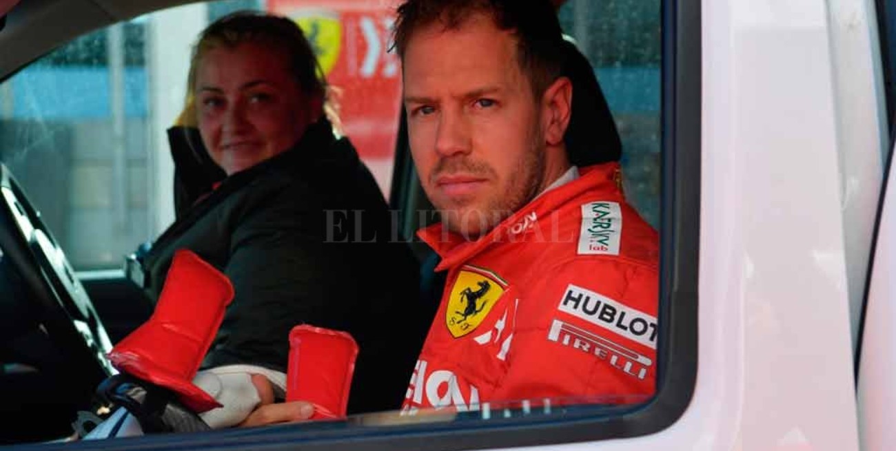 Vettel sufrió un violento accidente en los ensayos de Barcelona
