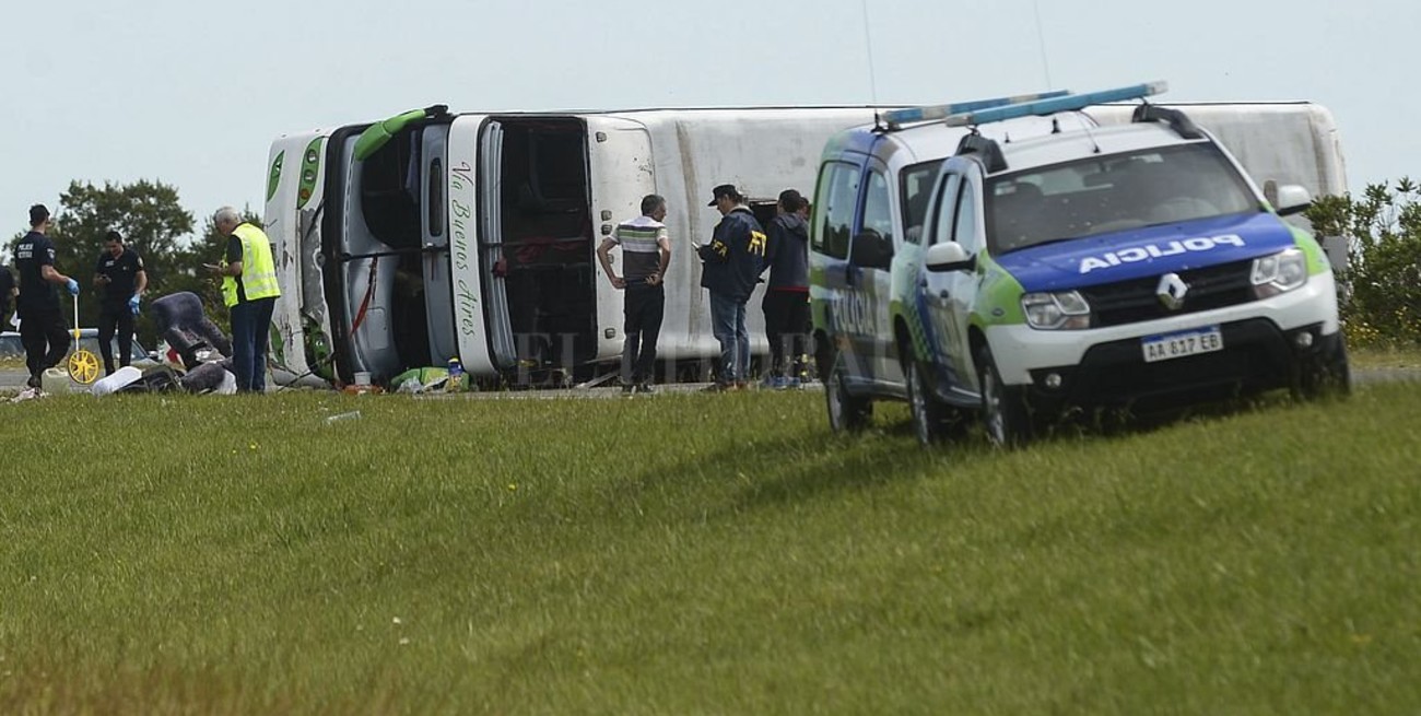 Excarcelaron al chofer del colectivo que volcó en la Ruta 2