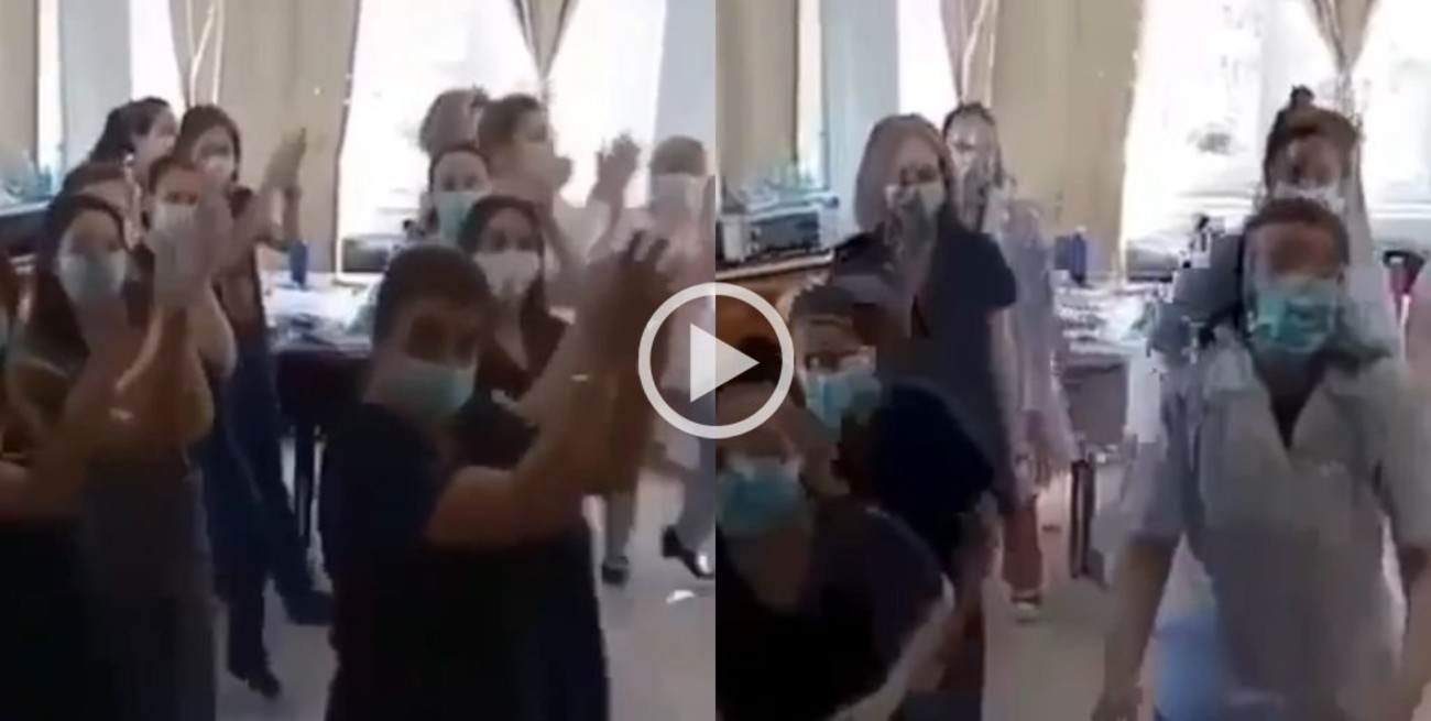 Video: personal de salud de Tandil celebró que ya no poseen internados por Covid