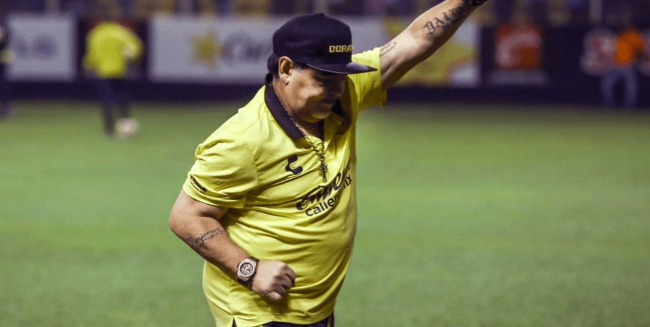Con Maradona, el Dorados gana la primera final por el acenso en México