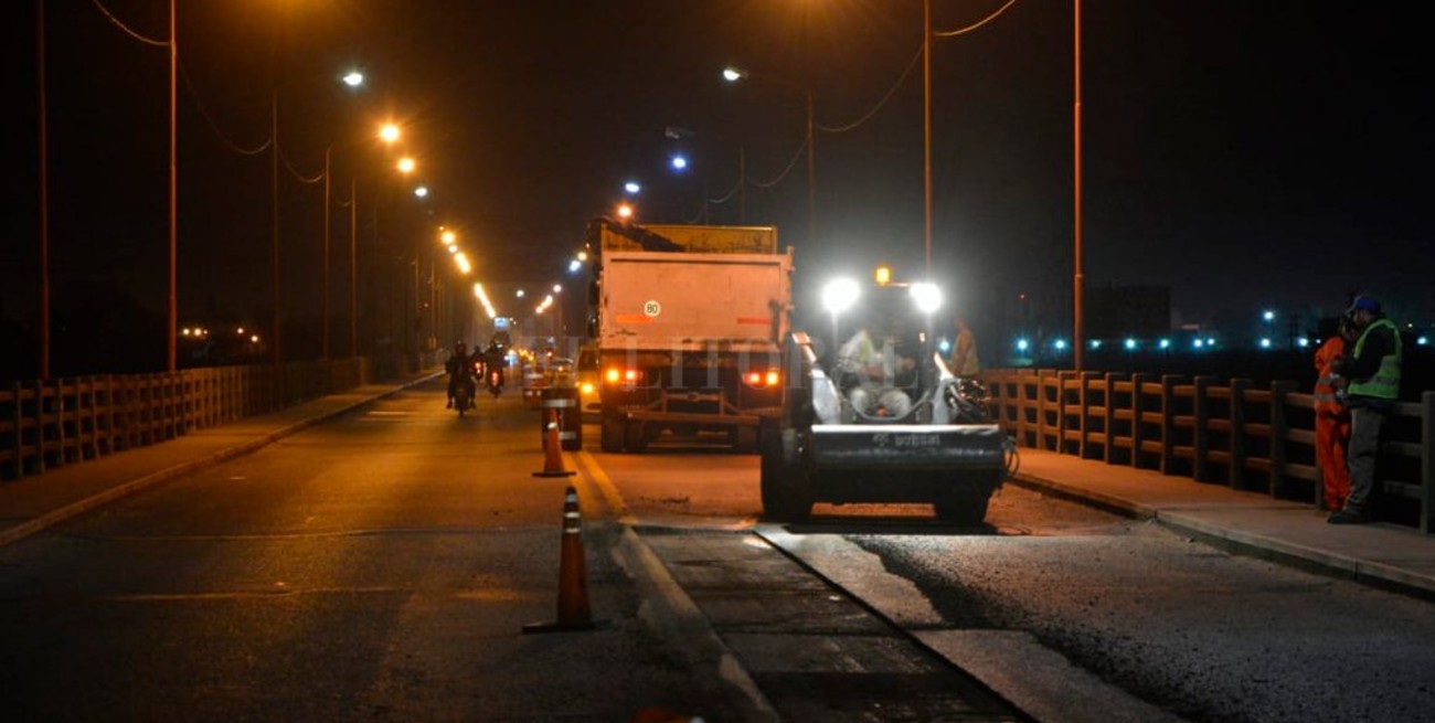 Puente Carretero: comenzaron los trabajos de reparación