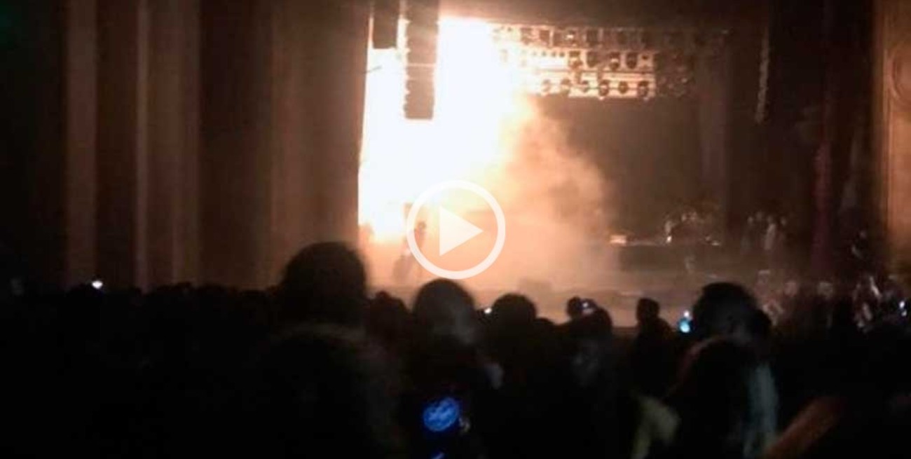 Debieron evacuar un show de Diego Torres por principio de incendio