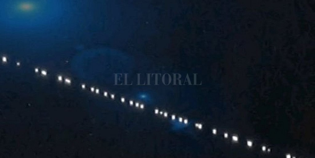 Una "fila de satélites" sorprendió a los habitantes de la región cordillerana