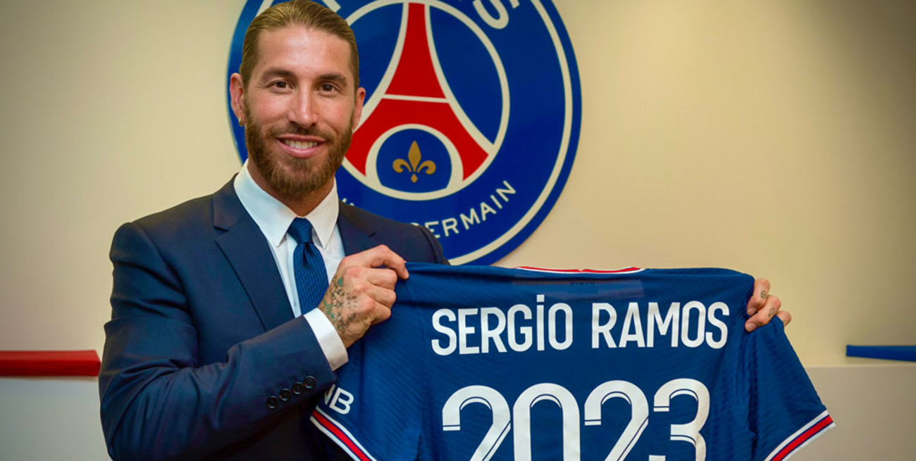 Sergio Ramos fue presentado en el Paris Saint Germain
