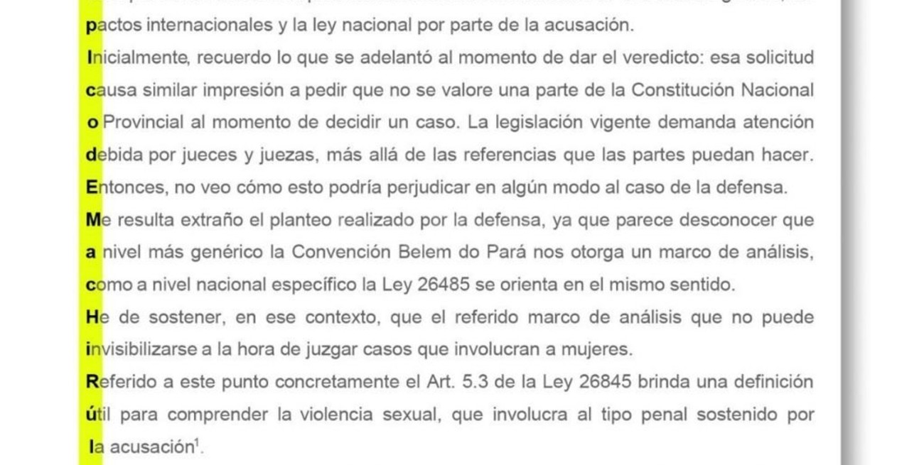 Una jueza ocultó la frase "típico de machirulo" dentro de un fallo por violación
