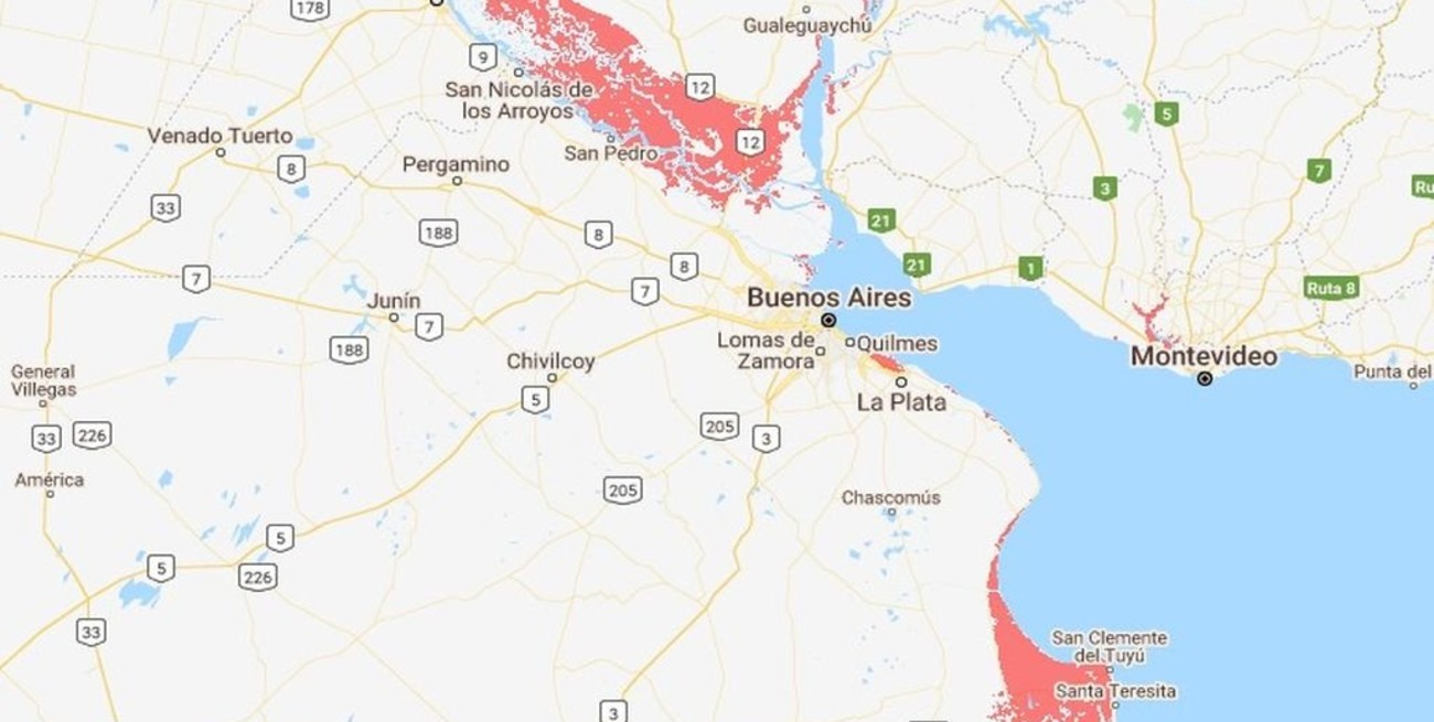 Ocho lugares de América Latina podrían quedar bajo agua para 2100