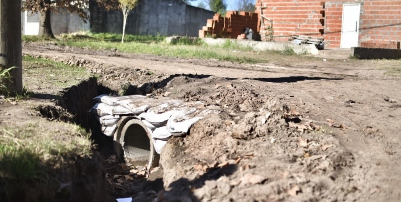 Culminaron los trabajos hídricos en Cabaña Leiva y prosiguen los de Sabalito