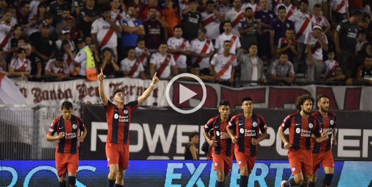 River perdió con San Lorenzo y no pudo llegar a la punta