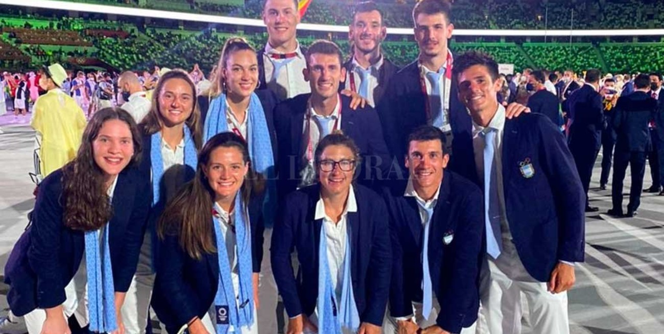 Los santafesinos dijeron presente en la ceremonia inaugural de los Juegos Olímpicos