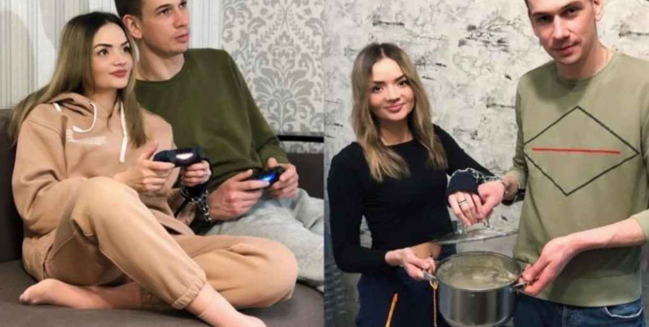 "Locura de amor": decidieron encadenarse y hacer todo juntos