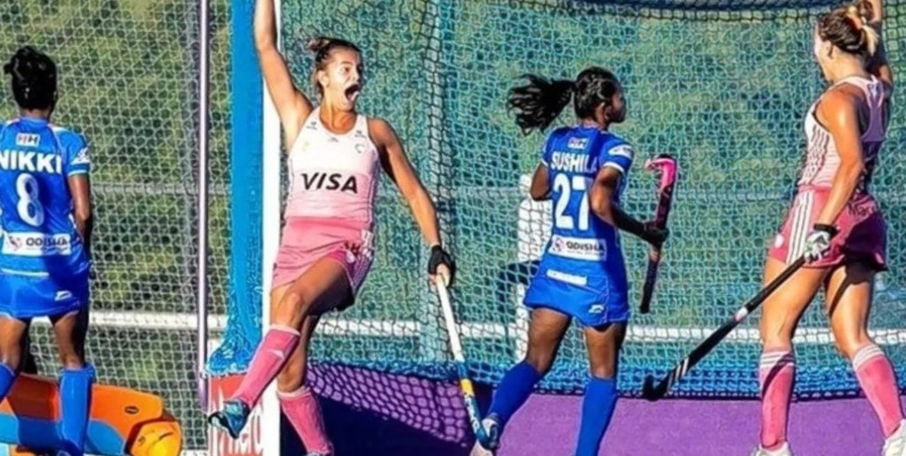 Las Leonas, con suplentes, superaron a su par de la India por 3 a 2