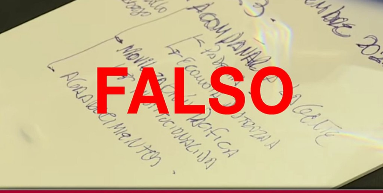 No, las anotaciones virales con errores ortográficos no son de Mauricio Macri