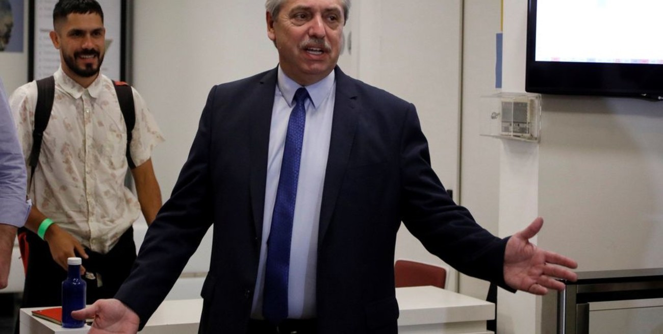 Alberto Fernández dijo que en caso de ganar hará frente a la deuda con una "negociación seria y sensata"