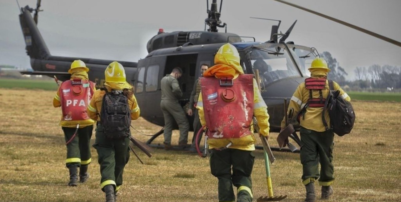 Tareas de coordinación para controlar y prevenir los incendios en el sur