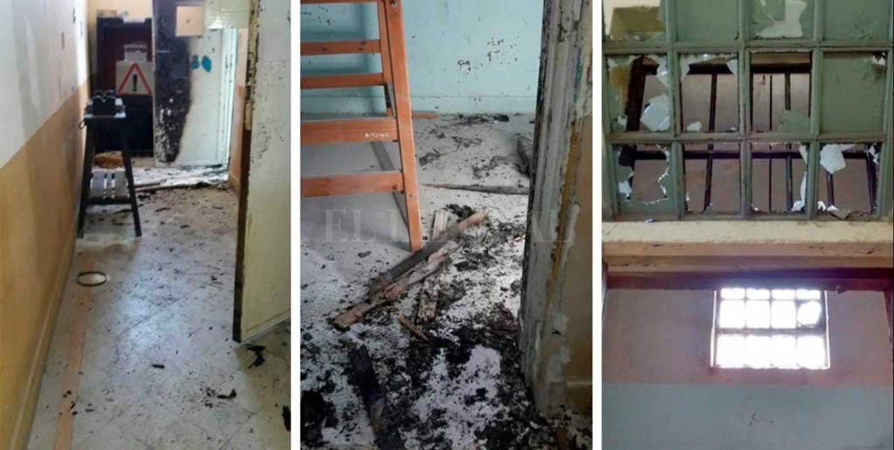 Condena y multa para un   preso que quemó su celda 