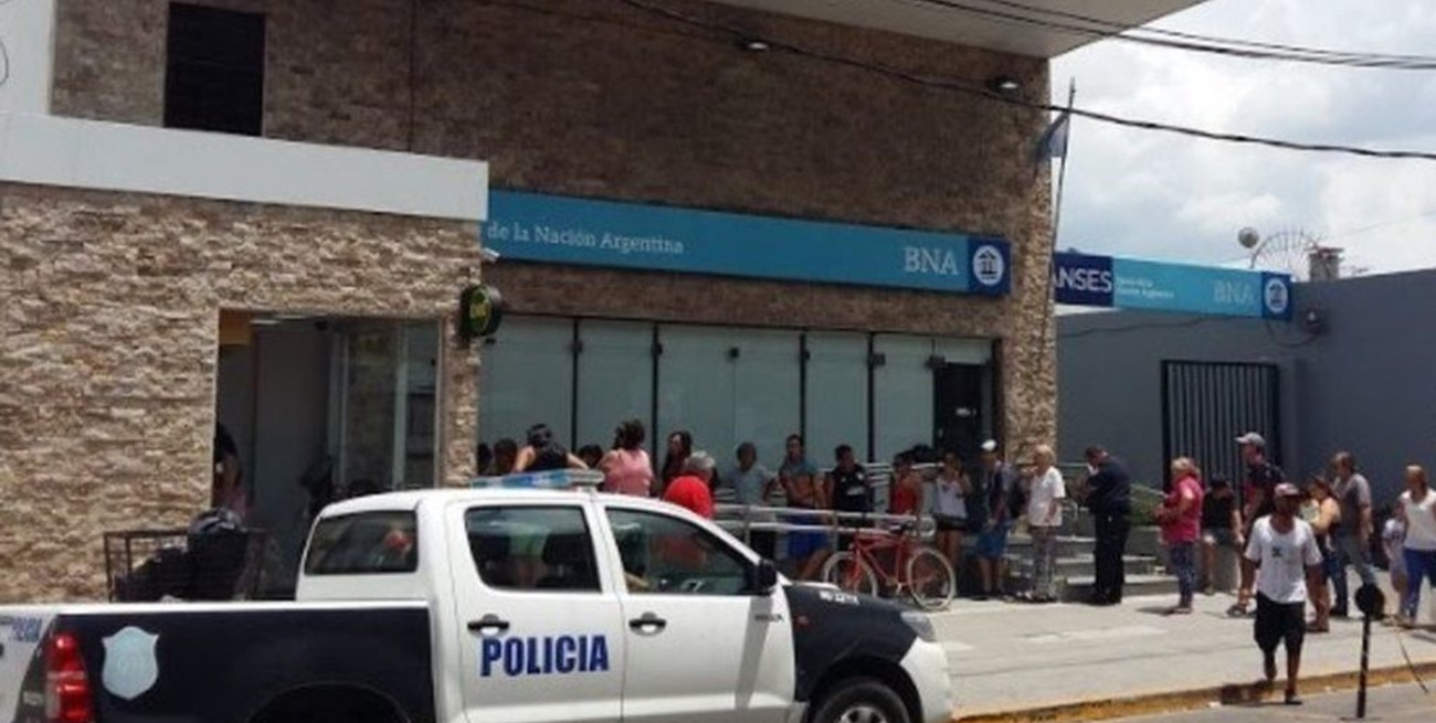 Robo, tiros y muerte en un Banco Nación