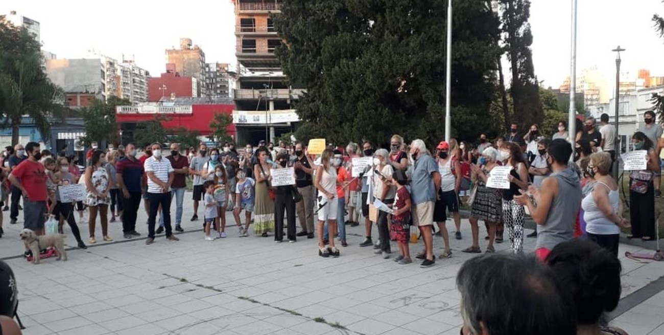 Pedido de seguridad en la plaza Libertad en Rosario