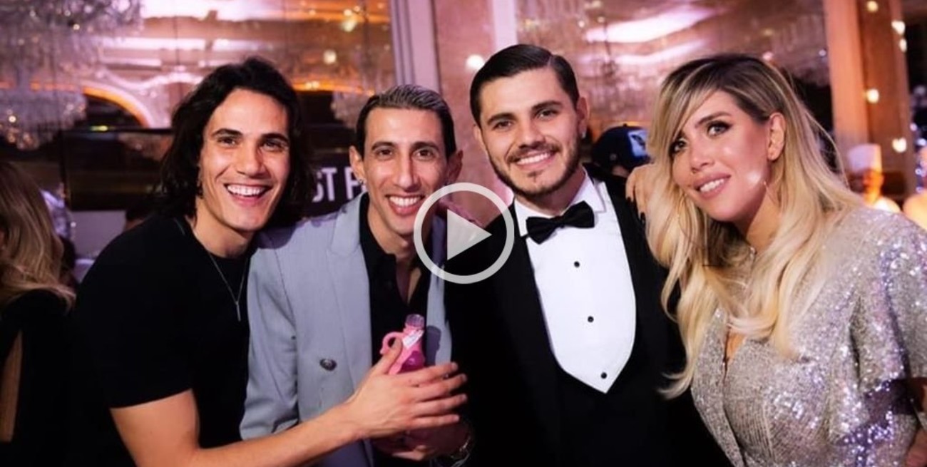 Video: "Soy Sabalero" sonó en el cumpleaños de Icardi, Di María Y Cavani