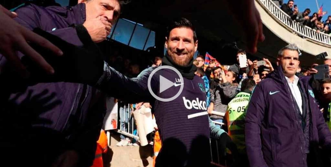 Video: golazo de Messi en la práctica 