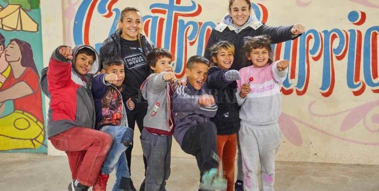 Compromiso solidario de tres deportistas 