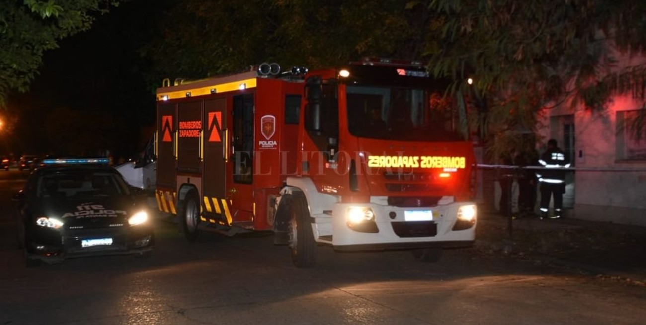 Incendio fatal en barrio Fomento 9 de Julio