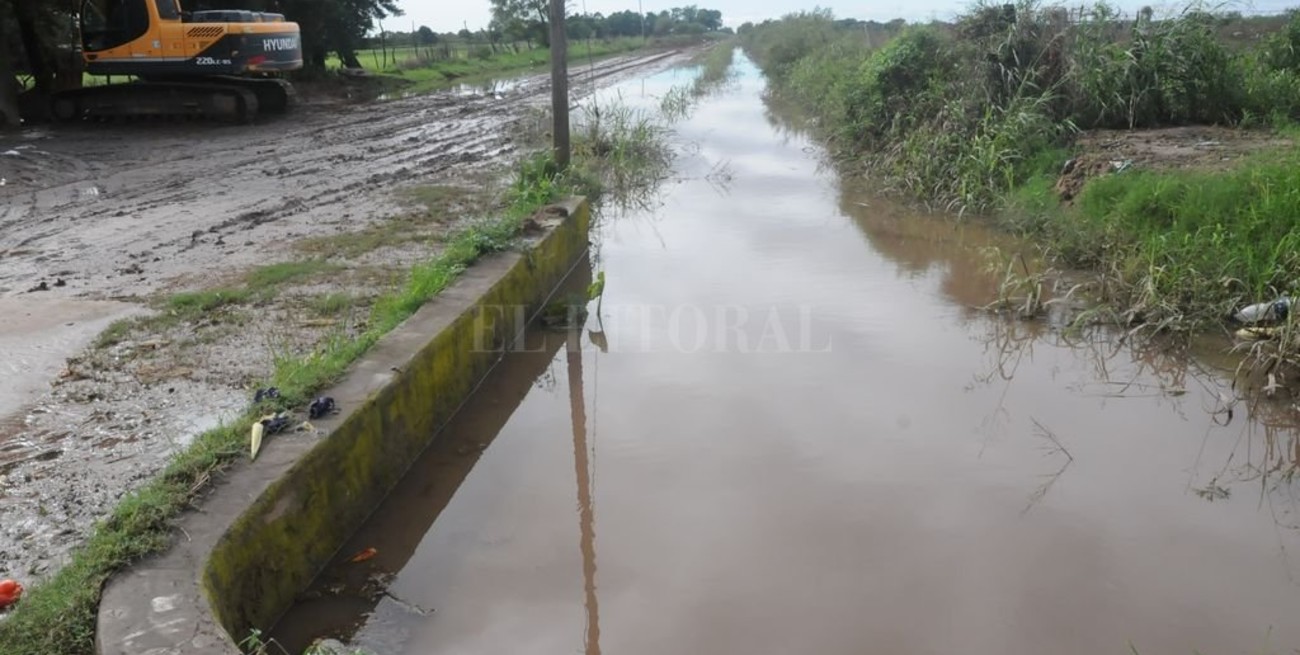 Piden la limpieza y profundización del canal Las Mandarinas