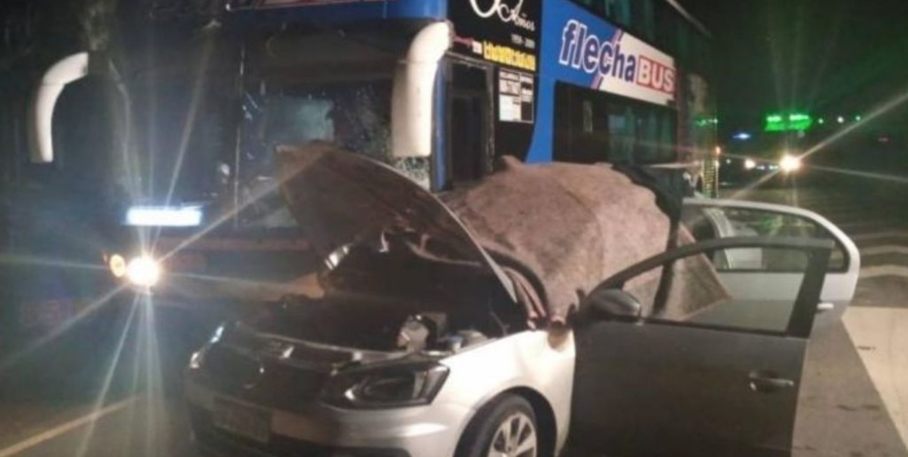 Accidente fatal: una pareja murió al chocar contra un colectivo 