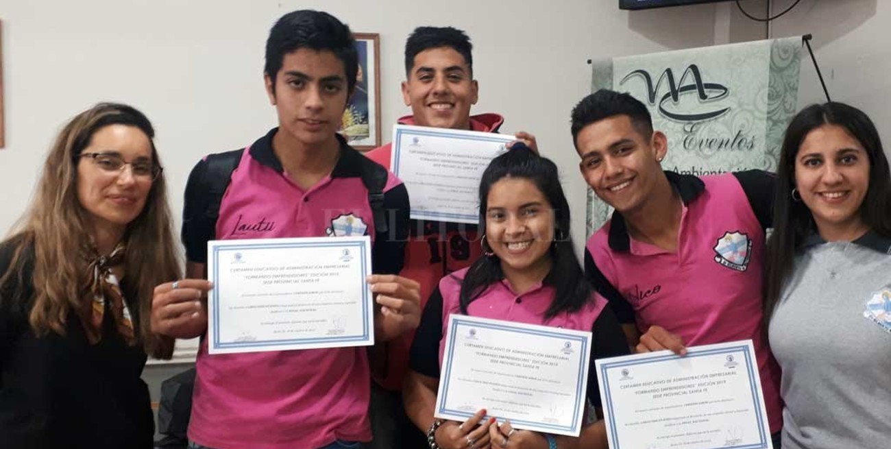 Afinan el lápiz: alumnos santafesinos  son finalistas como empresarios junior 