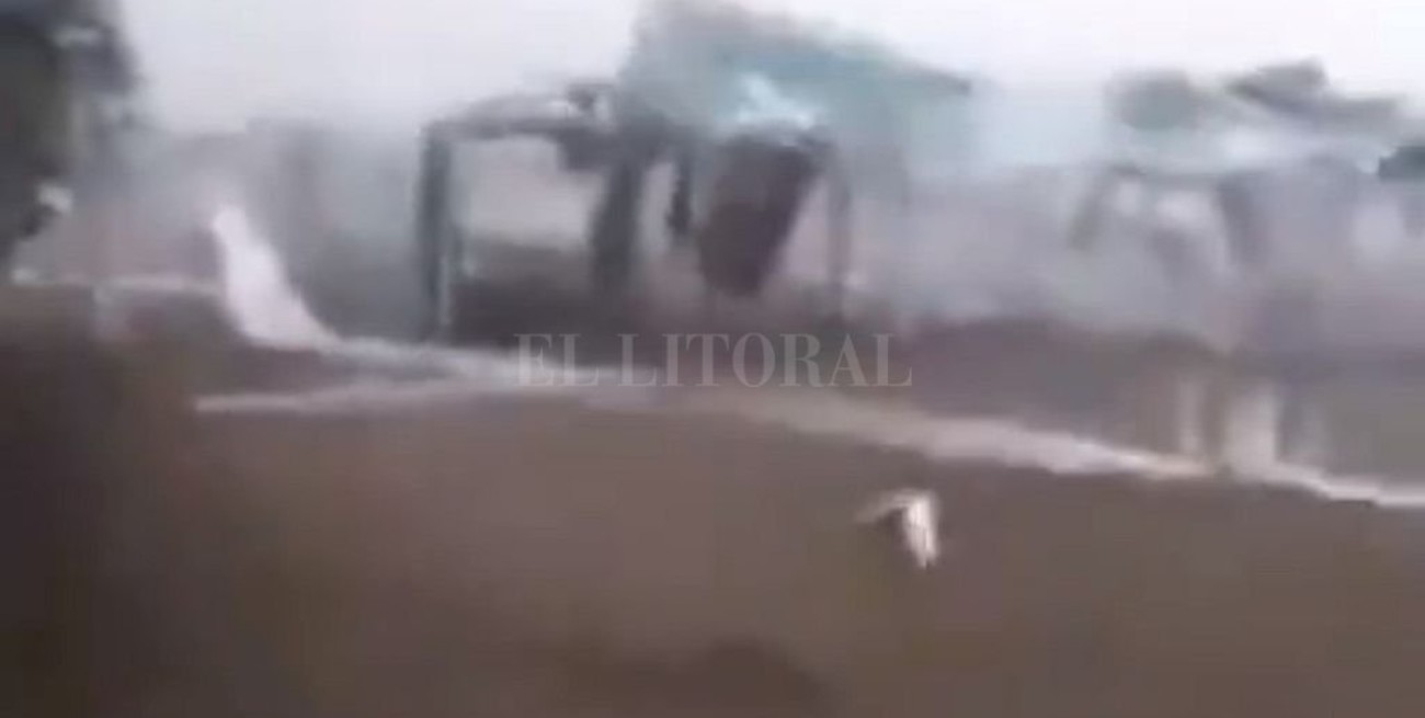 Video: Un tornado causó destrozos en un balneario de Ostende